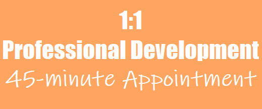 1:1 Professional Development 45-minute Appointment